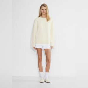 NWT - The Group By Babaton Frank Merino Wool Sweater - Size XS - Whisper White